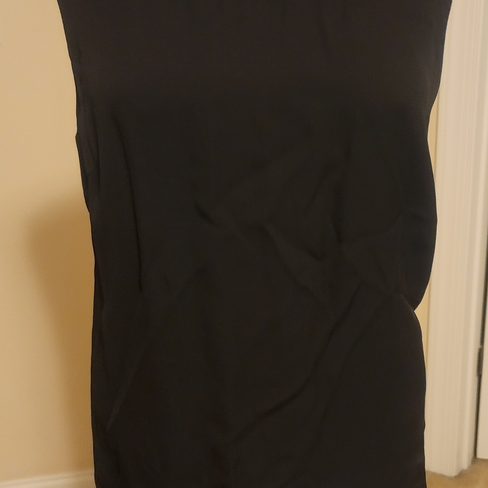 Neiman Marcus Helmut Lang Black Back Cutout Top